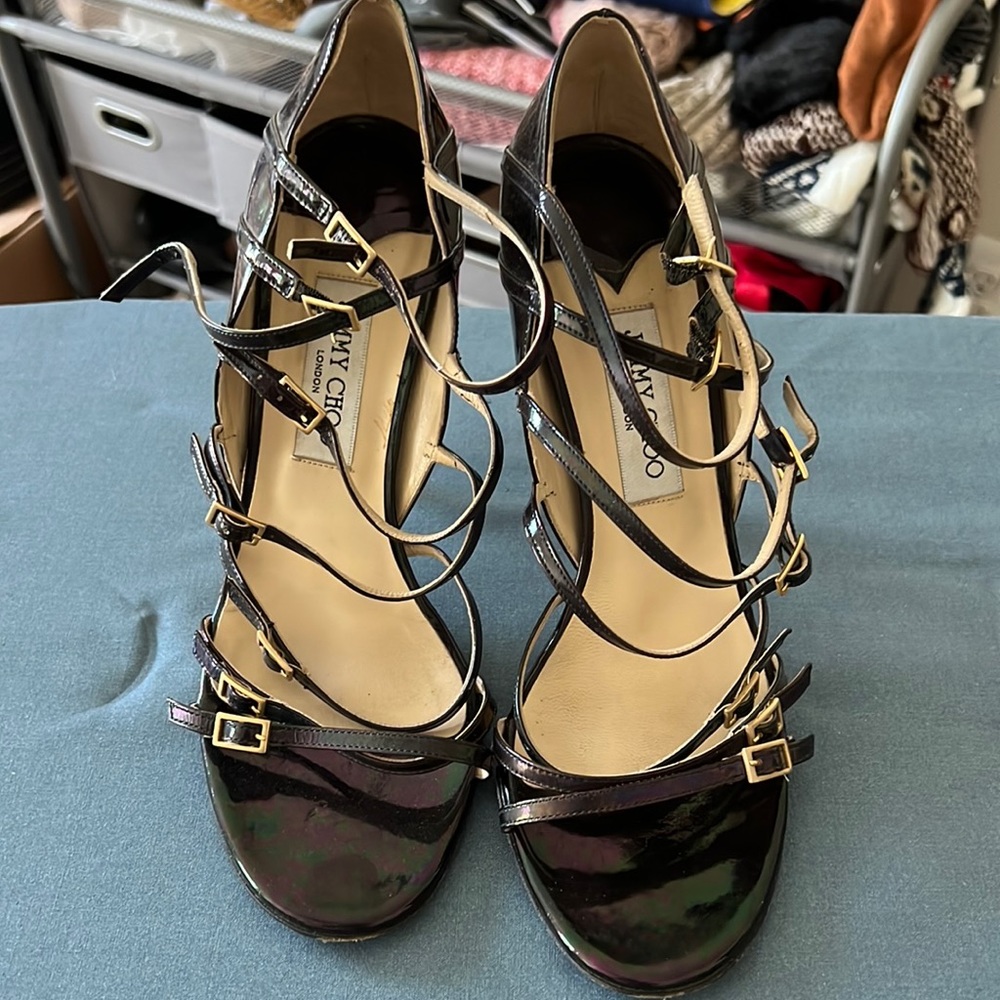 Jimmy Choo shoes. I bought off Poshmark yard ago and never worn them.